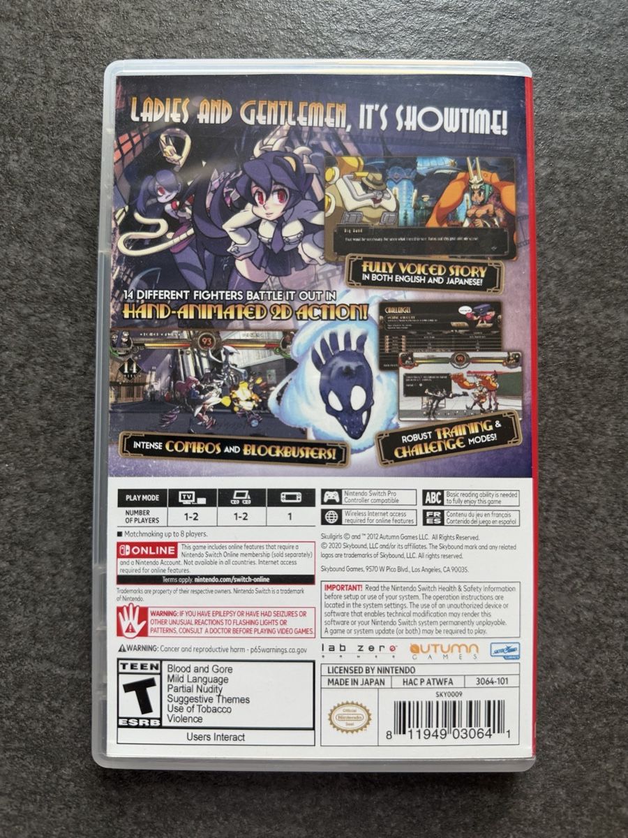 Nintendo Giochi: Skullgirls 2nd Encore Nintendo Switch – Usato da Zürich venduto da cENS0R 1