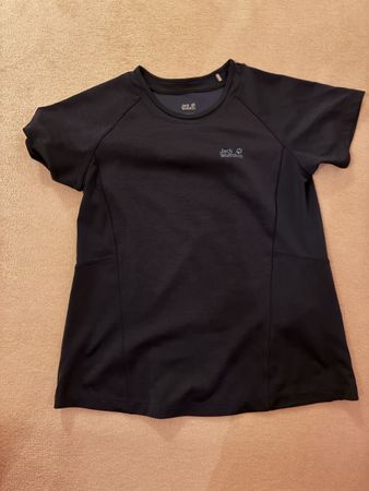 Damen Sportshirt Jack Wolfskin schwarz Grösse S 36/38