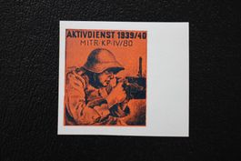 MITR - KP - IV/80 AKTIVDIENST 1939/49 Marke geschnitten