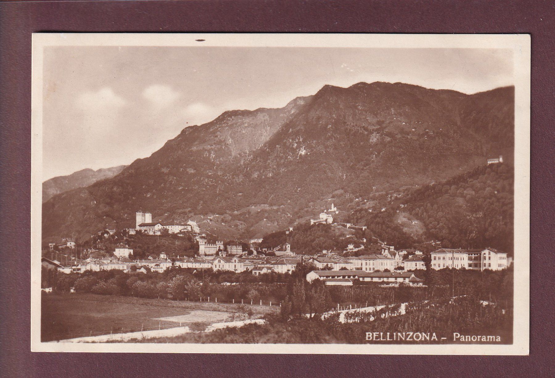 Ansichtskarten: BELLINZONA - Panorama – Gebraucht aus Pully von nicecards