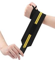 1 Stk. NEUE Fitness Handgelenk Bandage schwarz-gelb - 202539