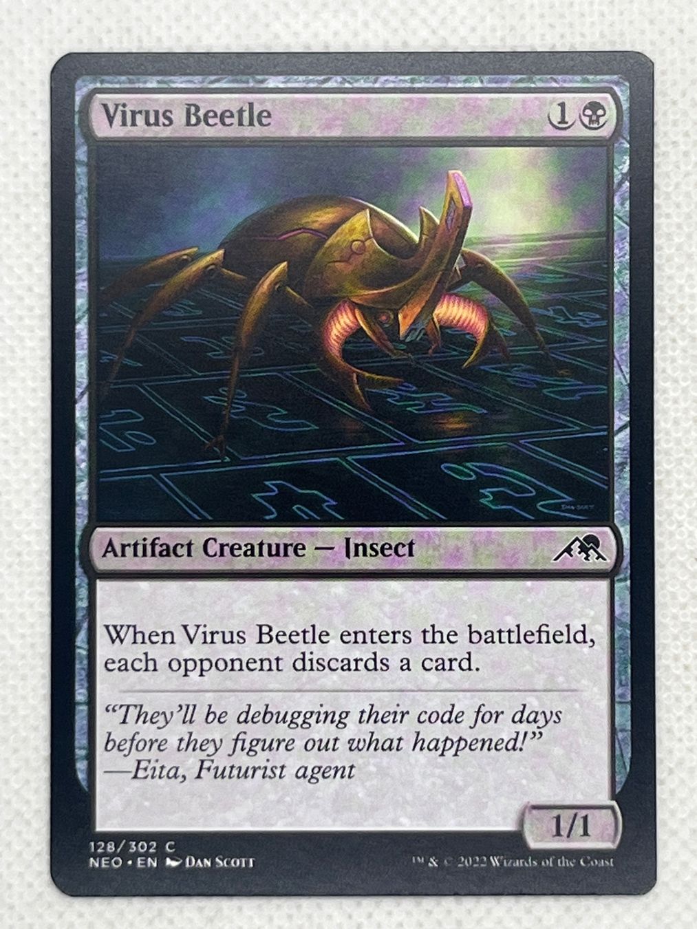 Magic The Gathering Sammelbilder & Trading cards: Magic the Gathering Virus Beetle Karte – Gebraucht aus Hinterkappelen von Kim1992