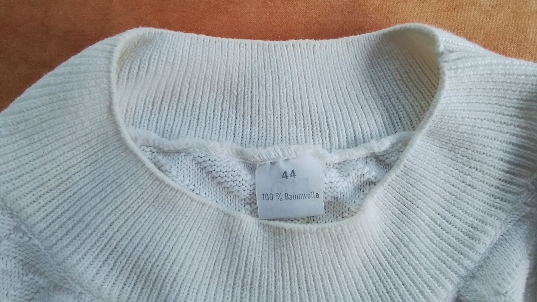Maglioni & Felpe: weisser Damenpullover Gr.44 100% Baumwolle Frühling & Herbst – Usato da Oberurnen venduto da DVDL 1