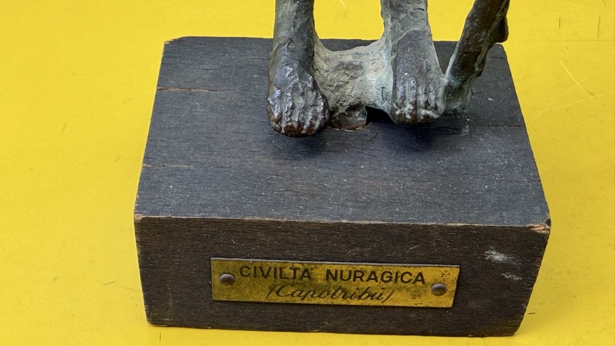 Skulpturen & Statuen: Sardinien Weihegabe aus Bronze Häupling – Gebraucht aus Riedholz von Frettchen63 5