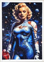 Death NYC Ltd Ed Pop Art Druck " Space Marilyn Monroe