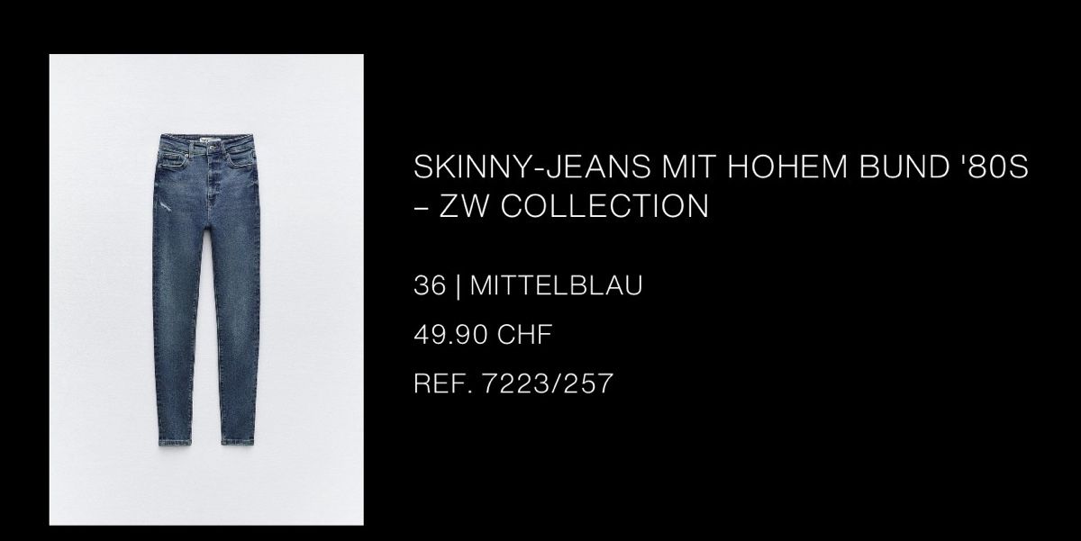 Zara Jeans: Skinny jeans – Nuovo (secondo la descrizione) da Dottikon venduto da RomanVer 1