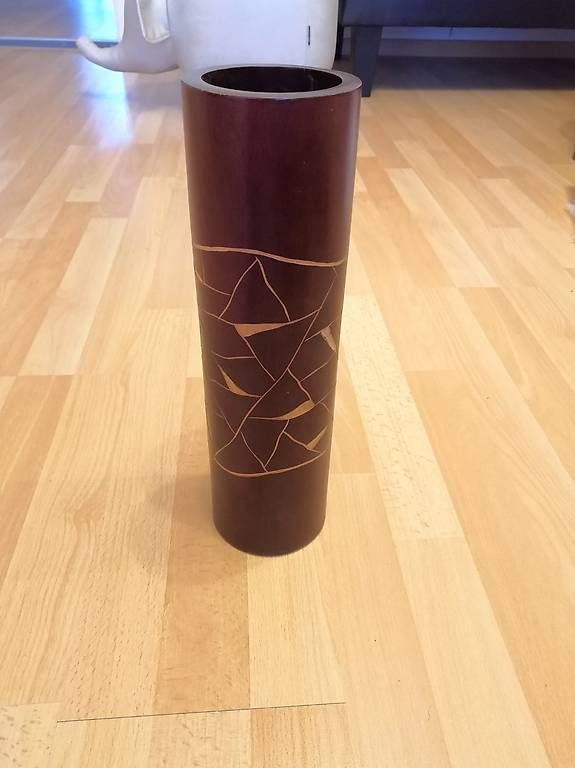 Vasen & Gefässe: Schöne grosse Holzvase aus Thailand – Gebraucht aus Rothenburg von RaSab 3