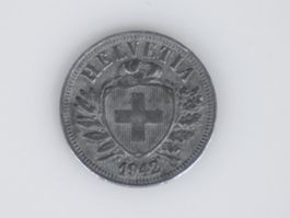 2 Rappen Schweiz 1942 – Alte Helvetia Münze
