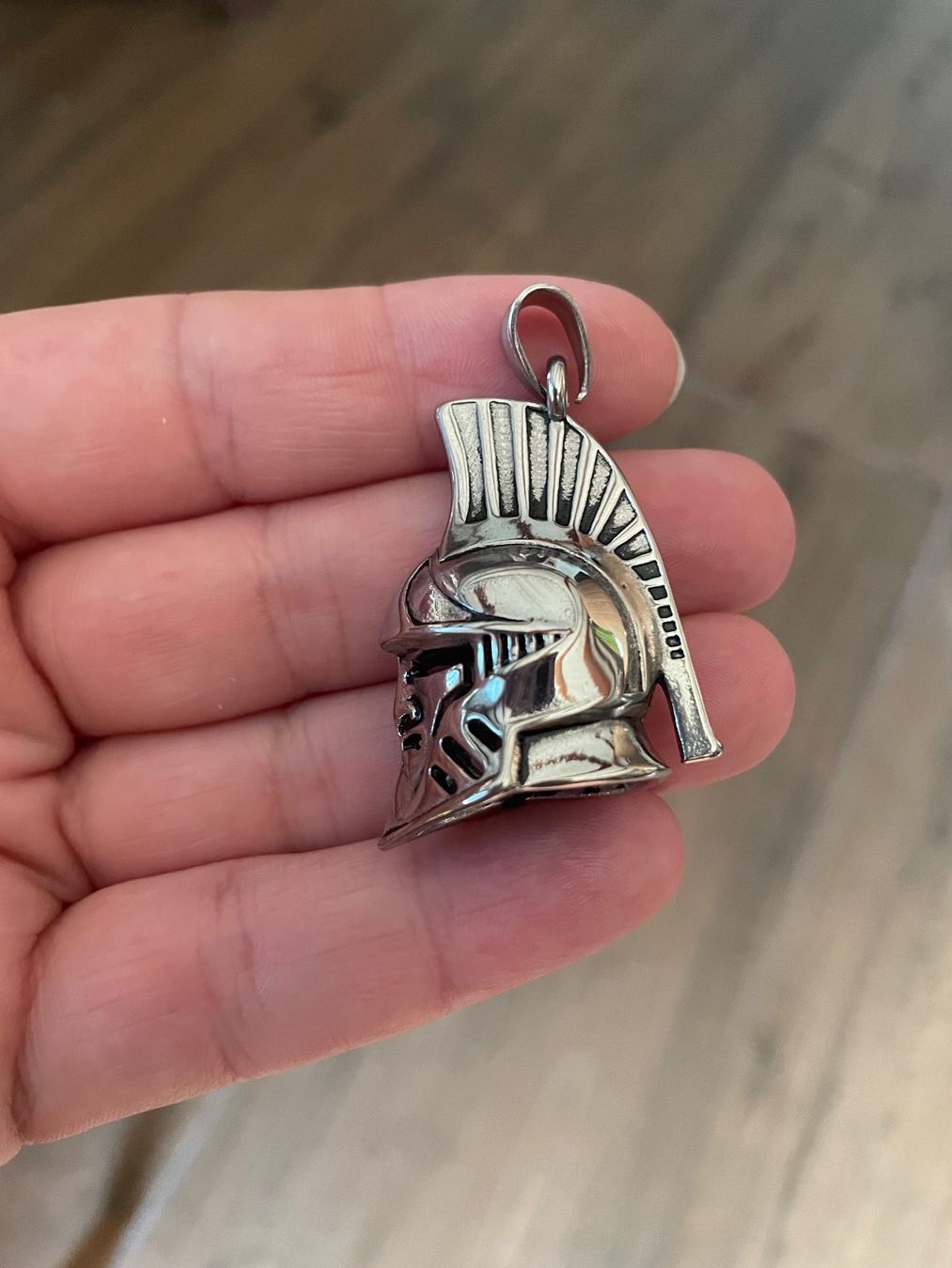 Catenine: Spartan Helmet pendant silver – Nuovo e nell'imballaggio originale da Aarburg venduto da StavFashion
