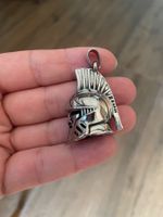 Spartan Helmet pendant silver