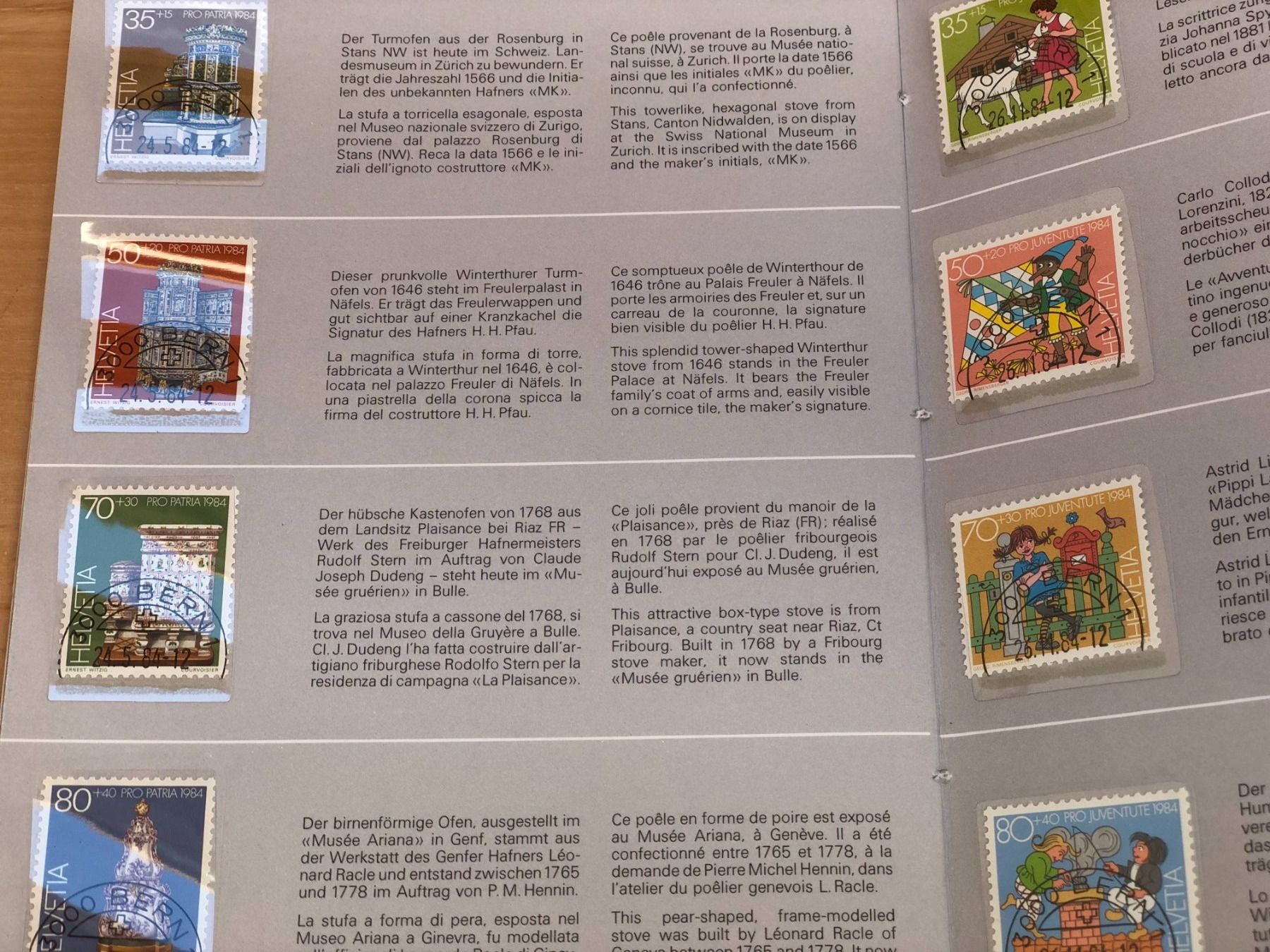 Alle Briefmarken: Schweizer Briefmarken komplett 1984, 1985, 1986 – Neu (gemäss Beschreibung) aus St. Gallen von Blin 1