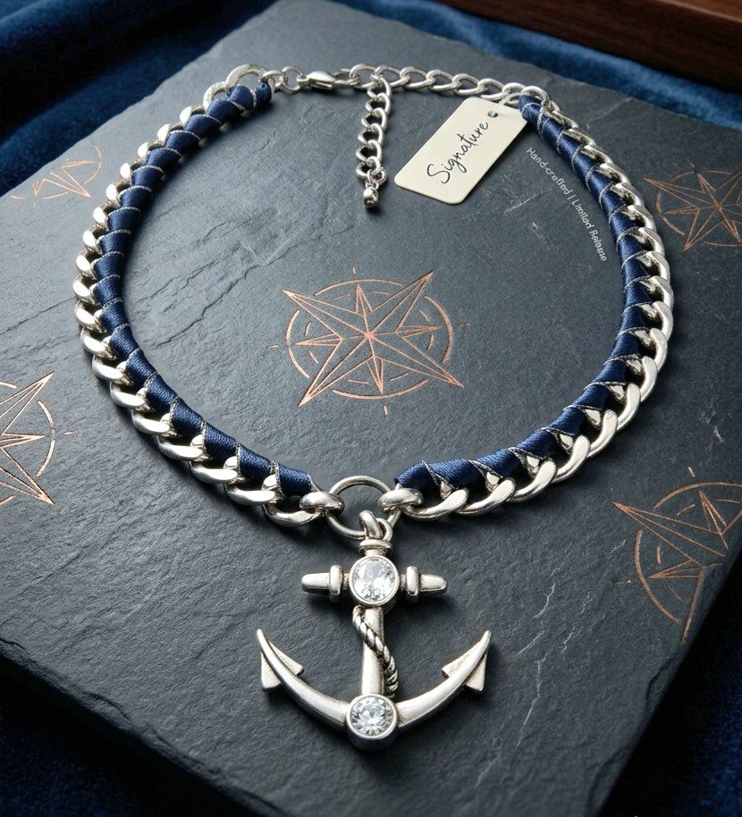 Pendentifs: Statement Collier mit Anker-Anhänger & Strass - A&C neu – Neuf avec emballage d'origine à Uetikon am See par Springdream
