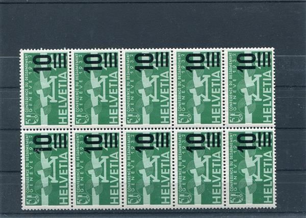 Tutti i francobolli: 1935 Flugp. Nr. 20a 10er Streifen postfr – Usato da Winterthur venduto da Kyoung