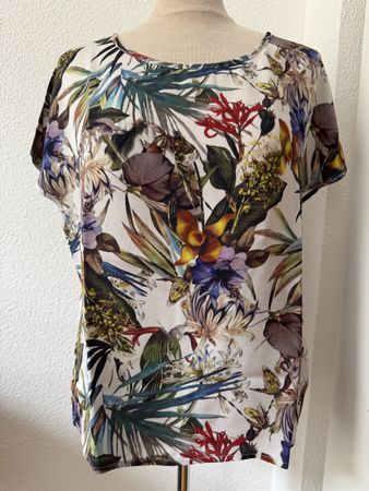 Blouse NILE motif tropical T.S léger et frais, viscose