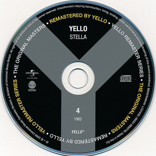 CD: Yello – Stella - Vergriffene Digipack! - a – Usato da Brittnau venduto da Zibu 2
