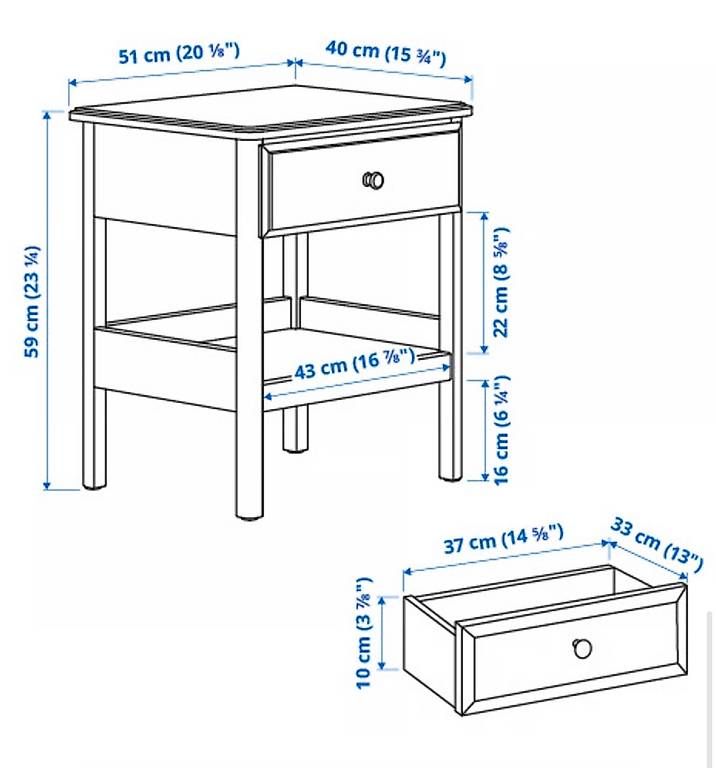 Comodini: Nachttisch 54x40x59 – Usato da Zollikerberg venduto da Kriton 2