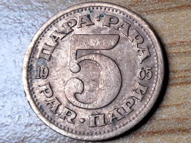 Tutti le monete: Jugoslawien 5 Para 1965 – Usato da Münchenstein venduto da purbach1