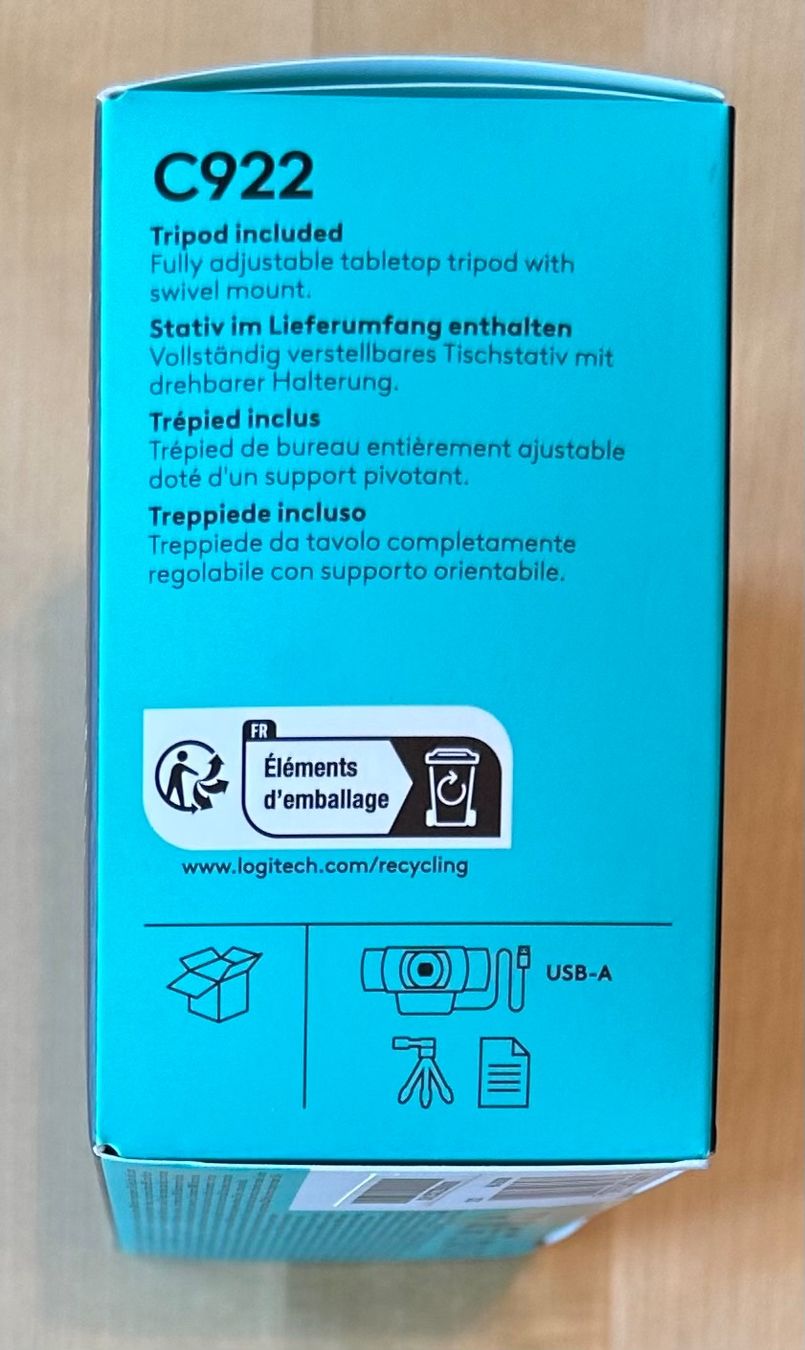 Logitech Webcams: Logitech C922 PRO Webcam mit Stativ – D'occasion à Watt par BOberland71 2