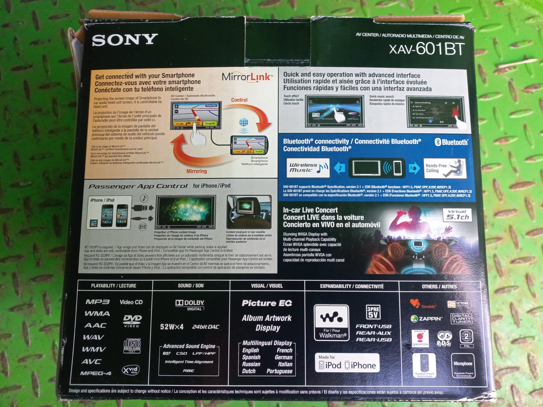 Sony Receiver: Sony XAV-601BT 2-DIN A/V-Receiver Smartphone mit Bluetooth – Neu und originalverpackt aus Dulliken von mopar030 3