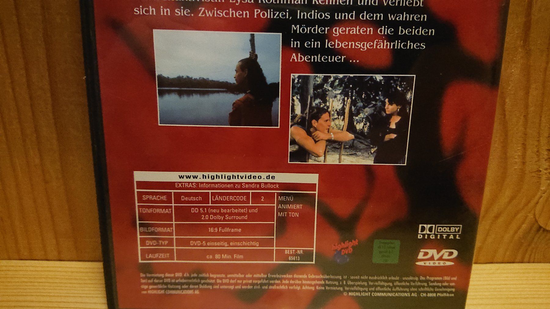 Alle DVDs: FIRE ON THE AMAZON DVD mit Sandra Bullock – Gebraucht aus Wilderswil von  3