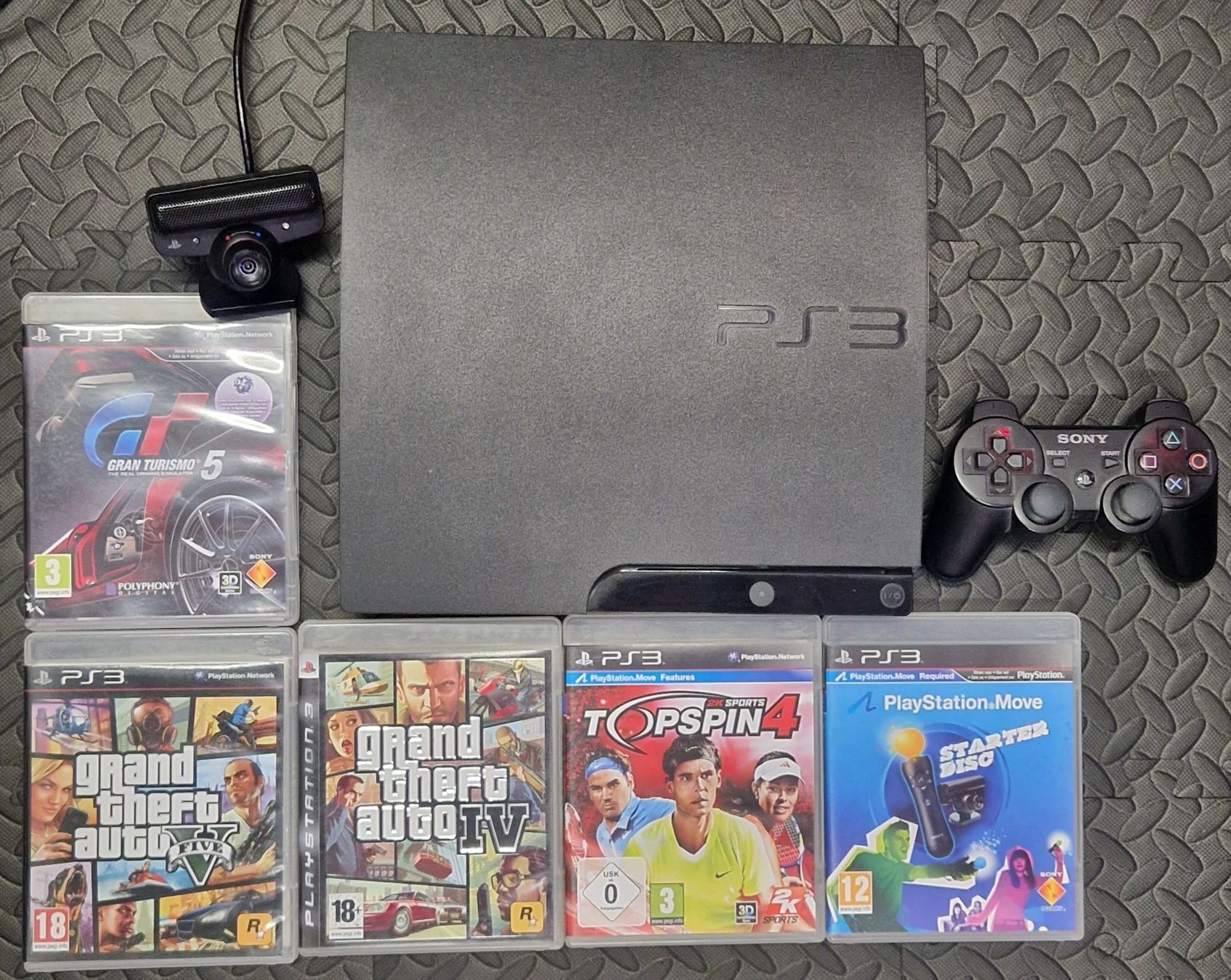 Sony Konsolen: Console PS3 avec jeux et accessoires – Gebraucht aus Villars-sur-Glâne von MrLobTec