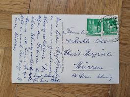 1951, Postkarte nach Mürren
