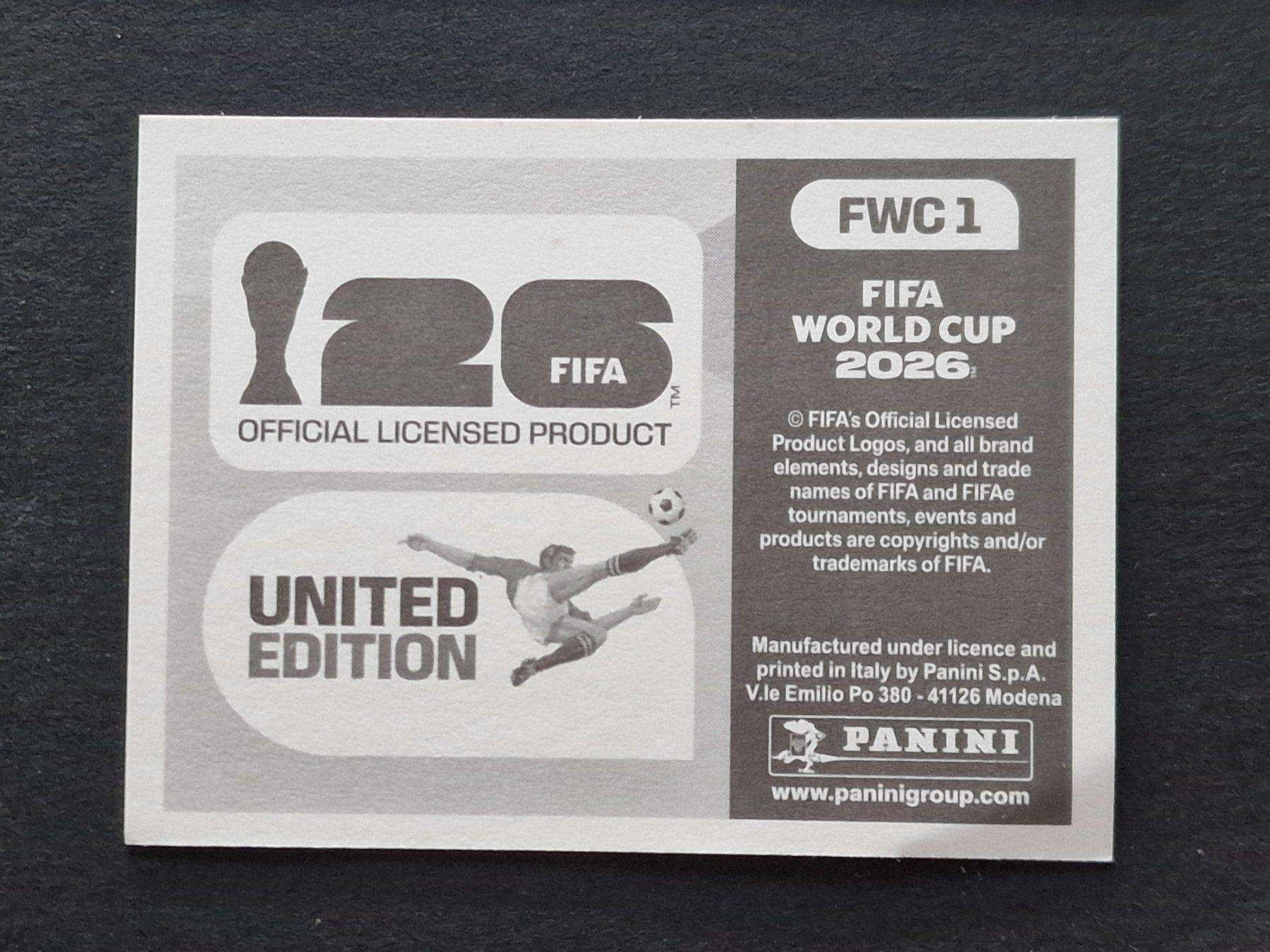 Panini Carte collezionabili: Panini - FWC 1 – Nuovo (secondo la descrizione) da Bouveret venduto da psv01 1