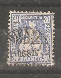Alle Briefmarken: 41b gest. Bienne – Gebraucht aus Lausanne von Whorvath