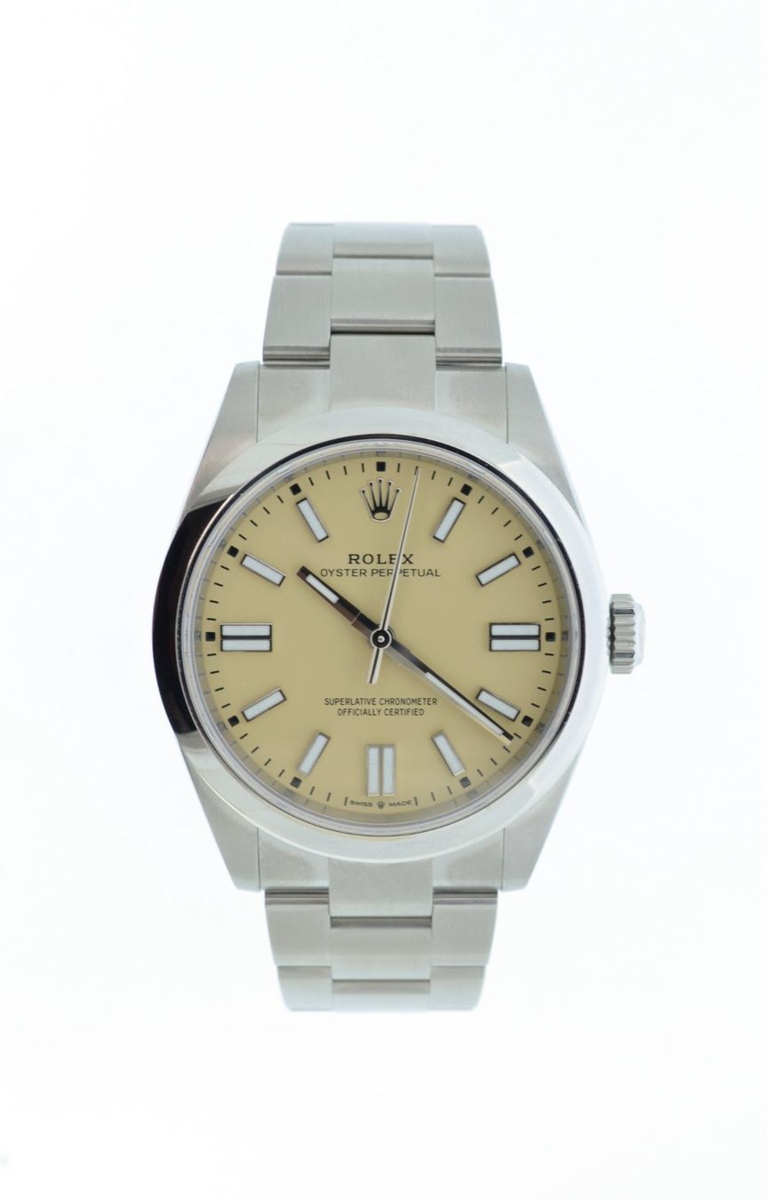Rolex Orologi: Rolex Oyster Perpetual 41 beige 134300 – Nuovo e nell'imballaggio originale da Lausanne venduto da TimeWorld