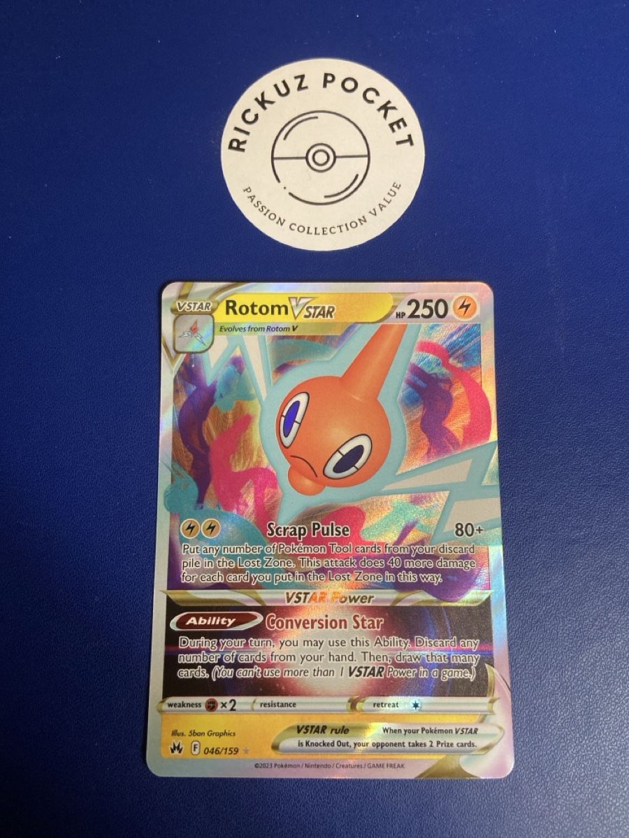 Pokémon Carte collezionabili: Rotom VSTAR #46 Pokémon Crown Zenith – Usato da Montagnola venduto da Rickuz