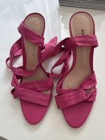 Schutz Fuchsia Leather Sandals – 11,5cm - S. 40