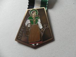 Medaille Frau Tracht Trachtenfest Fest von Jahr 1978