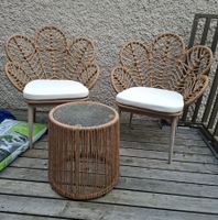 Garten set 2 Sessel Stühle und Tisch