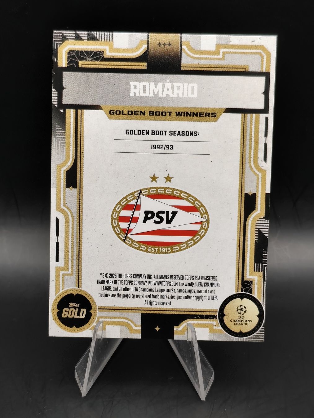 Topps Carte collezionabili: Romario - Topps UCC Gold - PSV Eindhoven – Usato da Ostermundigen venduto da DaCards 1