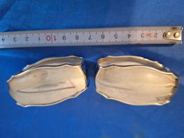 Silber Serviettenringe 830 Antik Halbmond Krone