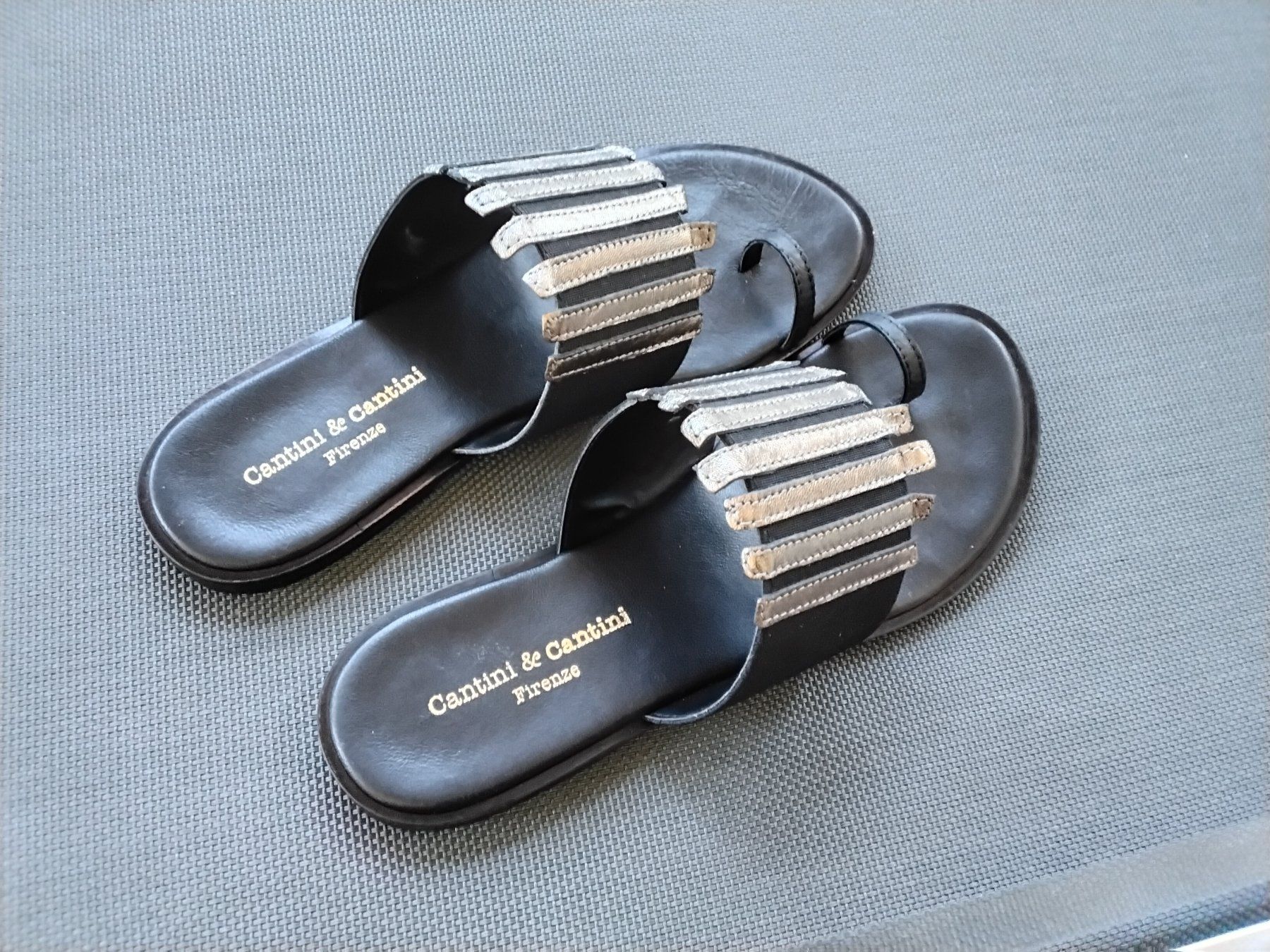 Damenschuhe: Sandales Cantini & Cantini, Taille 38, Été Chic! – Neu (gemäss Beschreibung) aus chêne-bourg von patty190 1