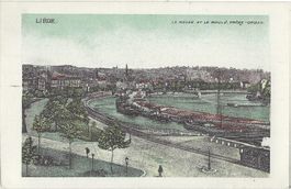LIÉGE. --  LA  MEUSE  ET  LE  BOULV.  FRÈRE - ORBAN.