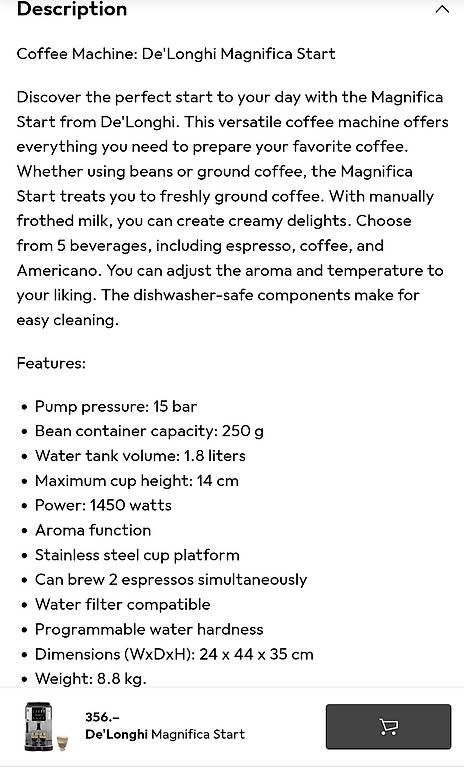 Kaffeemaschinen & Espressomaschinen: Kaffeemaschine De'Longhi  – Gebraucht aus Winterthur von Bianca.Haeberli 1
