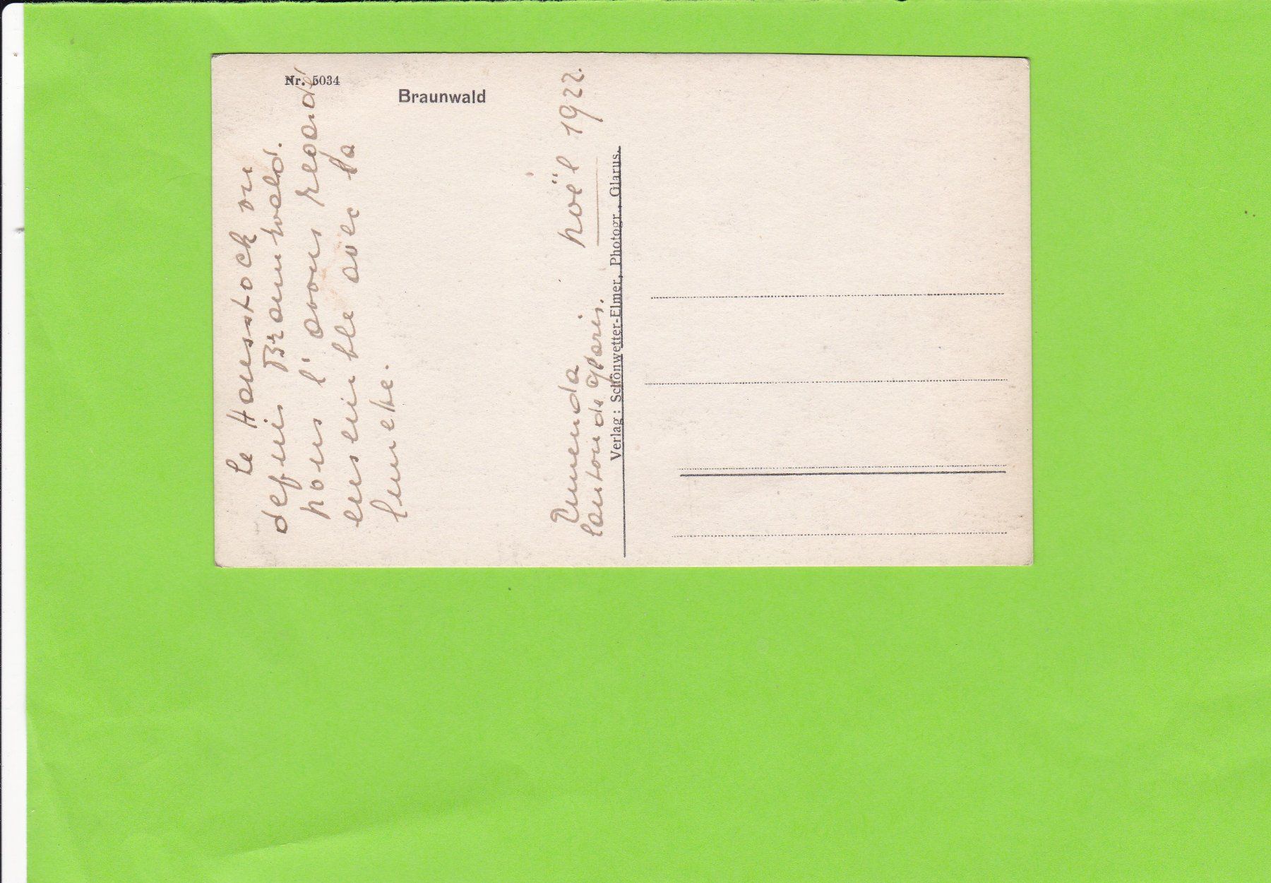 Cartes postales: Braunwald – D'occasion à St. Peterzell par neckertal 1