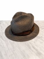 Herren Hut Borsalino Panama 100% Paglia Italien Grösse L