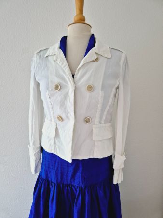 MARC CAIN N2 36 S LEINENJACKE JACKE LEINEN,  TOP ZU KLEID