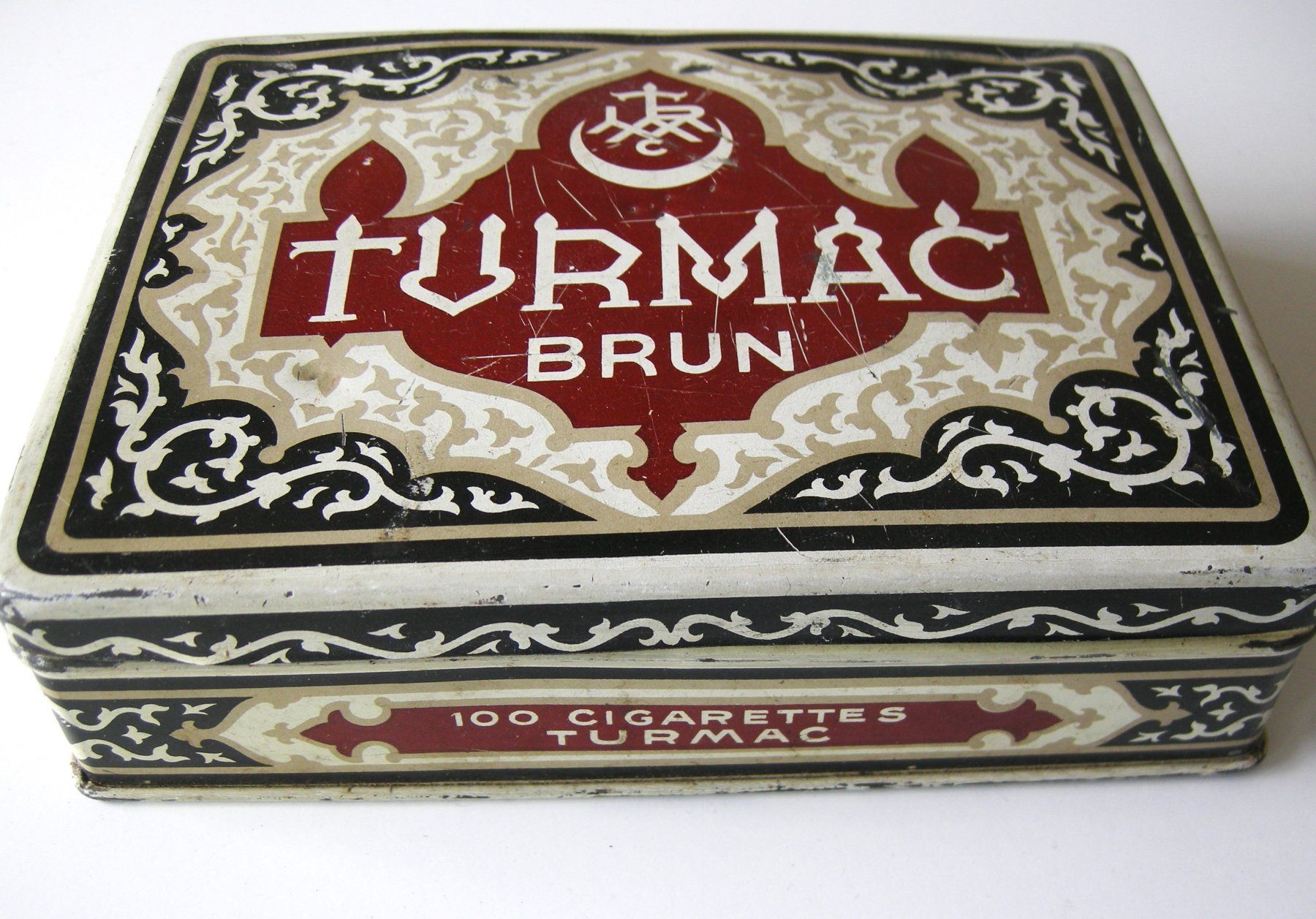 Dosen: antike Blechdose Turmac Brun 100 Cigarettes – Gebraucht aus Luzern von chf_zvb8 2