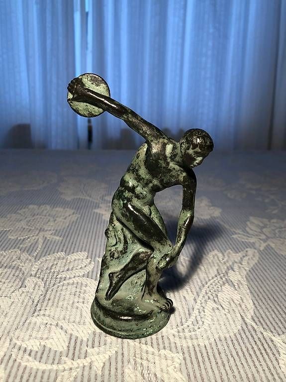 Sculture & Statue: Diskuswerfer aus Bronce, anktik, 15 cm – Usato da Herrliberg venduto da els_r8qb