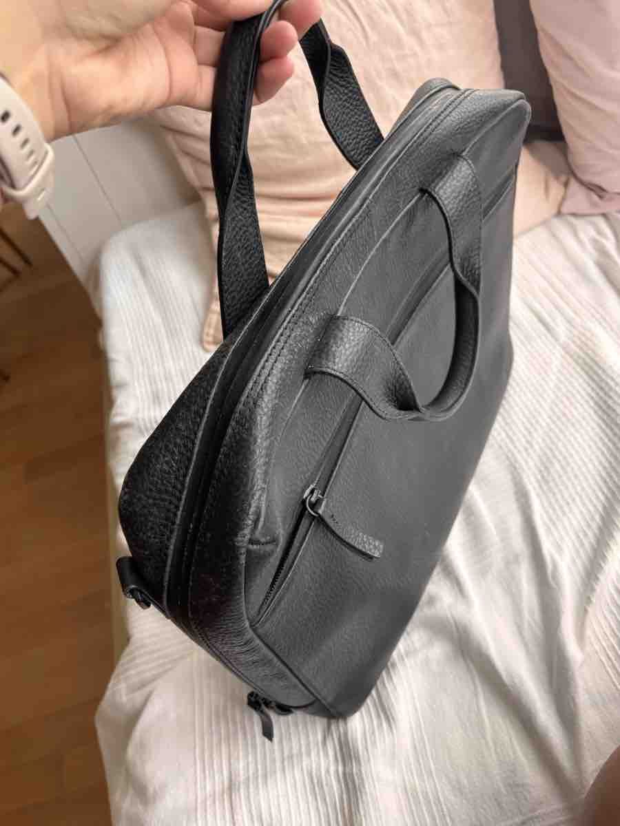 Koffer & Taschen: Laptoptasche schwarz echt Leder – Gebraucht aus Zürich von Tcmel 5