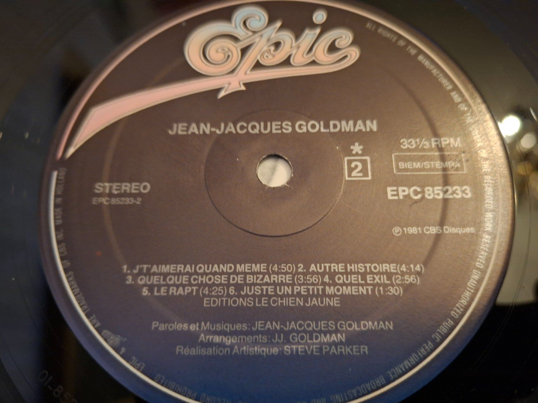 Schallplatten: Jean - Jacques Goldman - 1981 – Gebraucht aus Bernex von Wannabehasbeen01 2