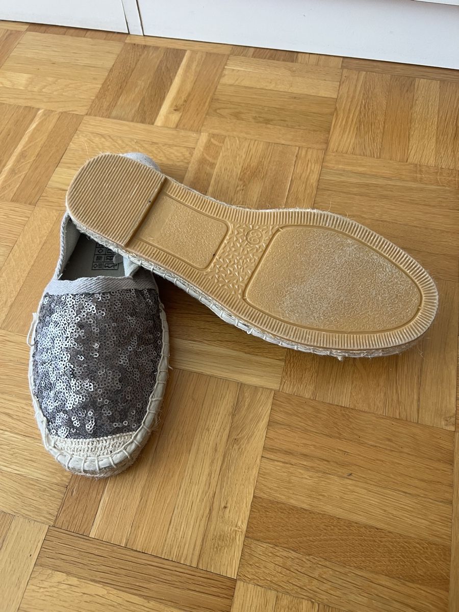 Damenschuhe: Glitzer Espadrilles Gr. 39 – Neu (gemäss Beschreibung) aus Rüschlikon von Picpara 1