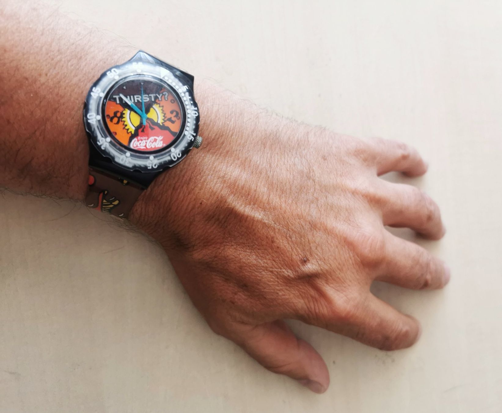 Swatch Orologi: Swatch Uhr Coca-Cola "Thirsty" Modell selten – Usato da Sulgen venduto da mabaeurle 7