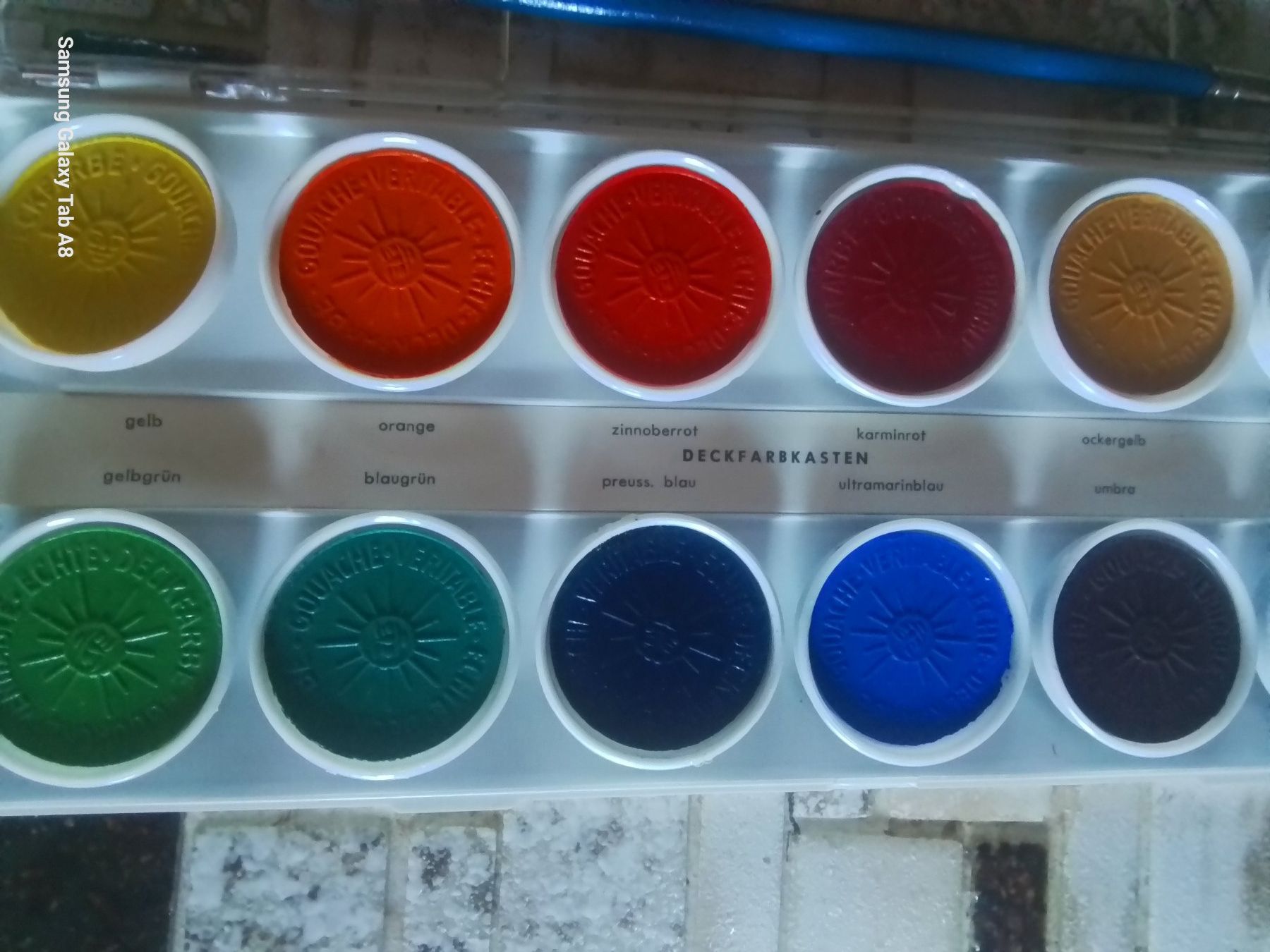 Colori: Vintage Licolette 12 Deckfarben Set, Gouache veritable 1970 – Nuovo (secondo la descrizione) da Sankt Stephan venduto da flohmivintage 2