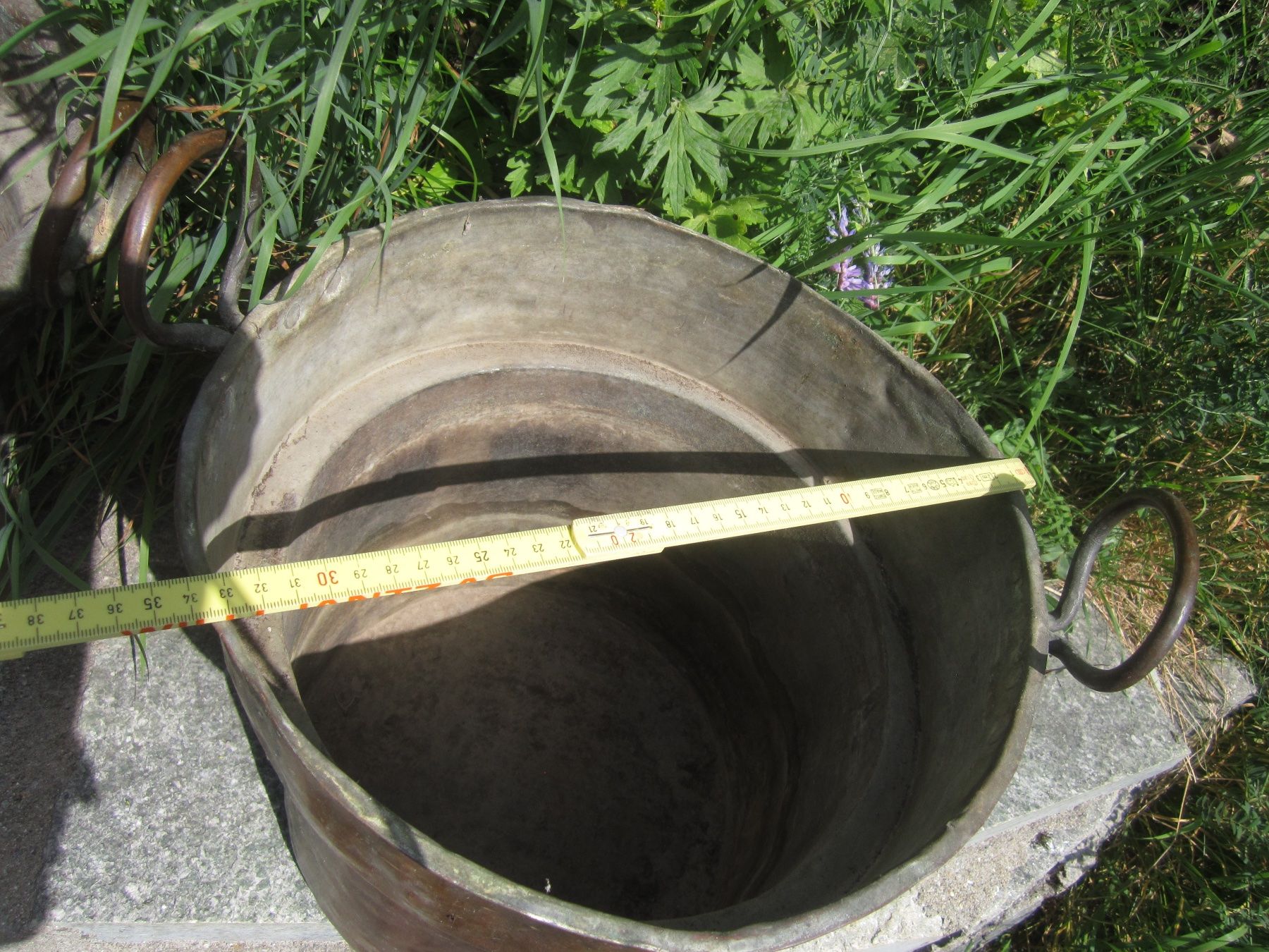 Blumentöpfe: 3 Kupferkessel / Pflanzgefässe – Gebraucht aus Innerferrera von ani_c5r6 6