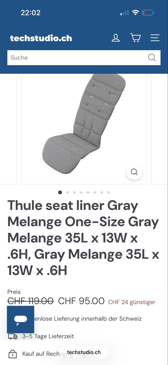 Thule Carrozzine: Thule Shine Inkl. Wanne – Nuovo (secondo la descrizione) da Unterägeri venduto da Phil5 7
